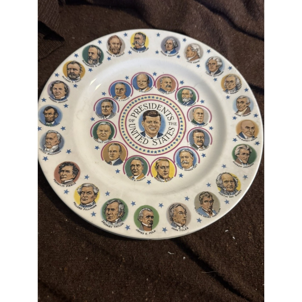 Vintage 1960s President's Of The United States John F Kennedy Collector Plate